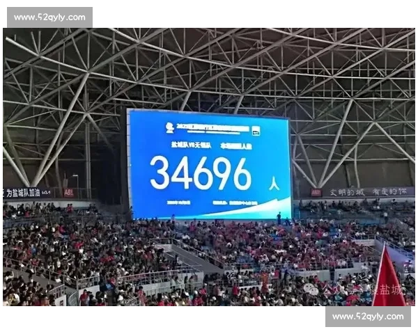 盐城奥体助威声浪掀翻穹顶 女球迷激情呐喊到腿抽筋